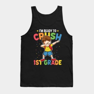 Dabbing Boy First Grade Back To School Gift Tank Top